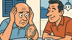 Ανέκδοτο: Γιατί έχασες όλα σου τα μαλλιά;